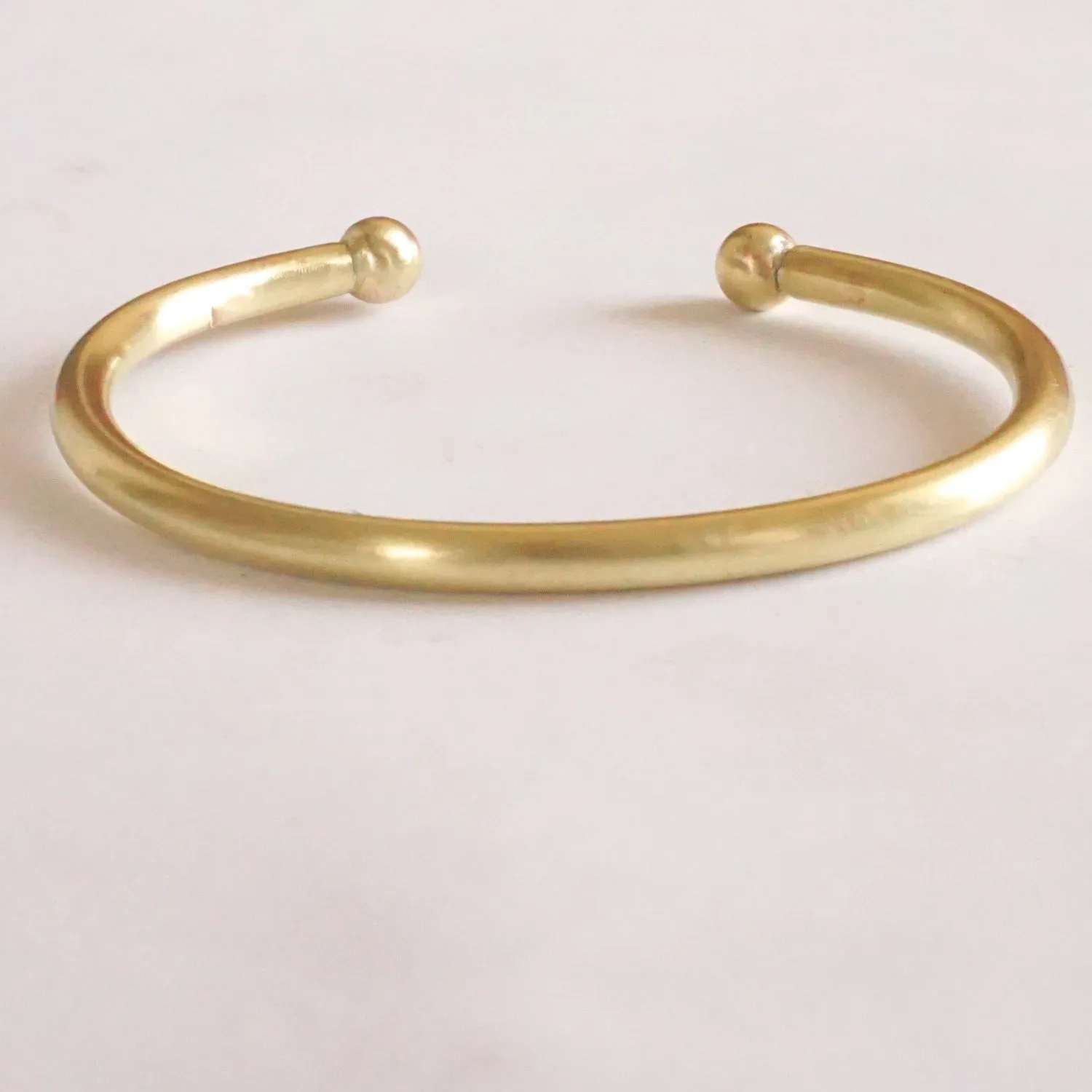 Torque Cuff Bracelet: Stylish Brass or Sterling Silver Jewelry 0198