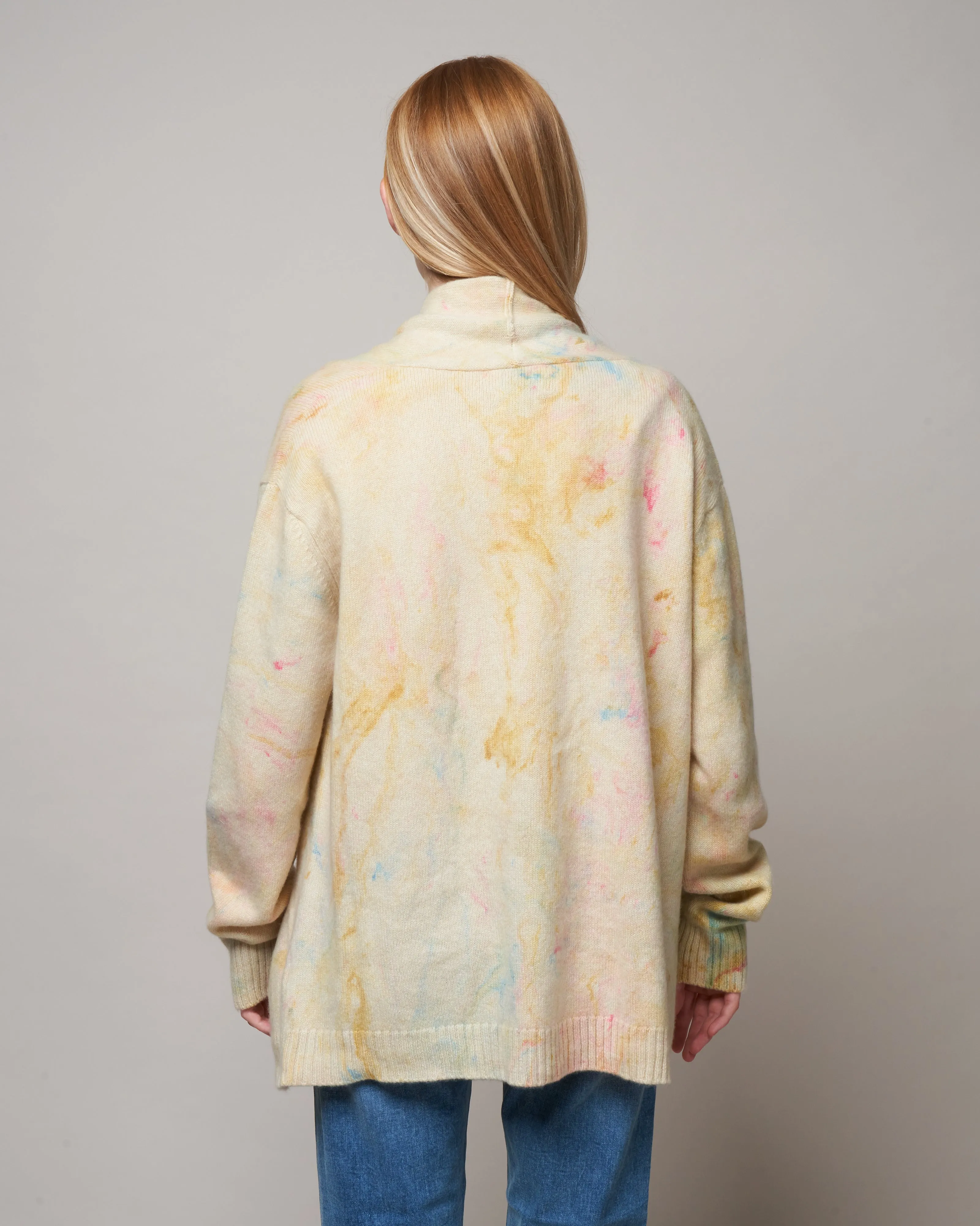 tye dye cardigan bardigan - pink