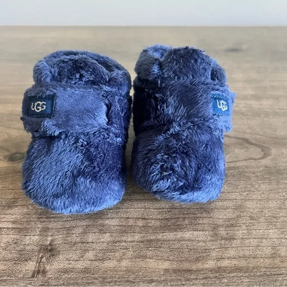 Ugg Bixbee Baby Navy Booties Size 0-6 Months