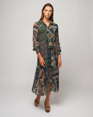 verity dress - pandora patchwork gables rain