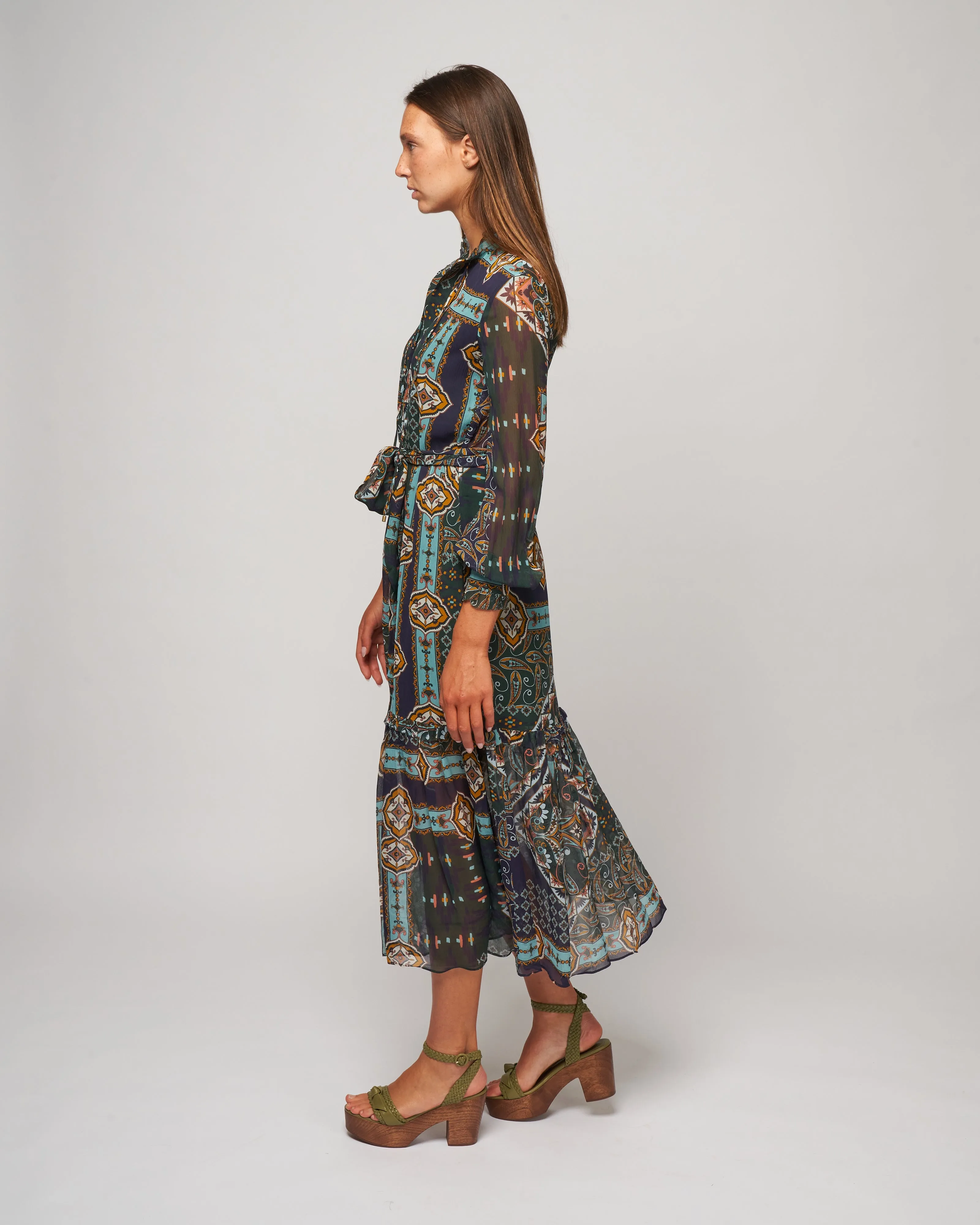 verity dress - pandora patchwork gables rain