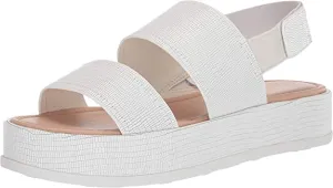 VIA SPIGA Women's V-Gabourey2 City Sandals, Blanc, 10