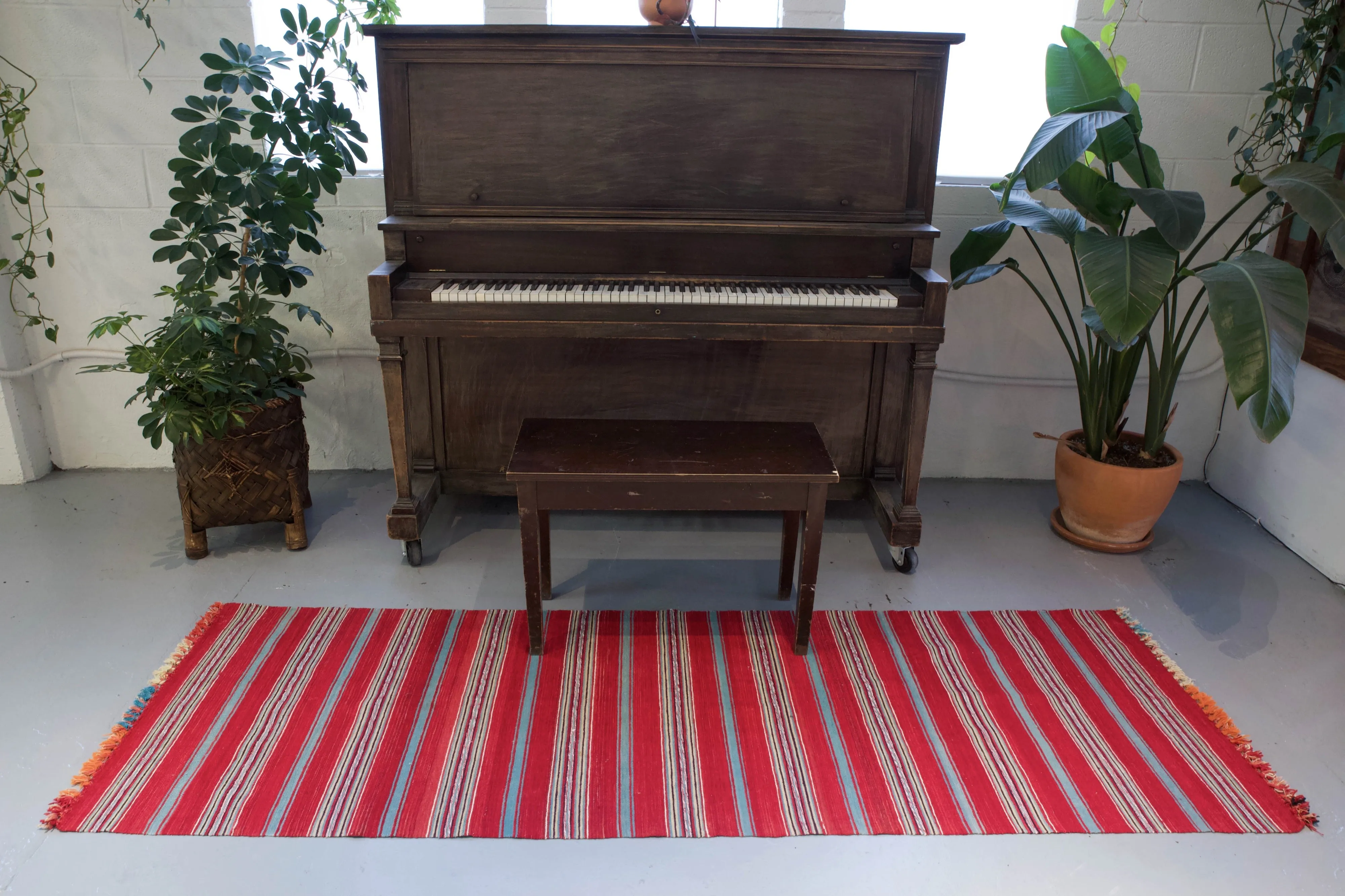 Vintage Anatolian kilim runner