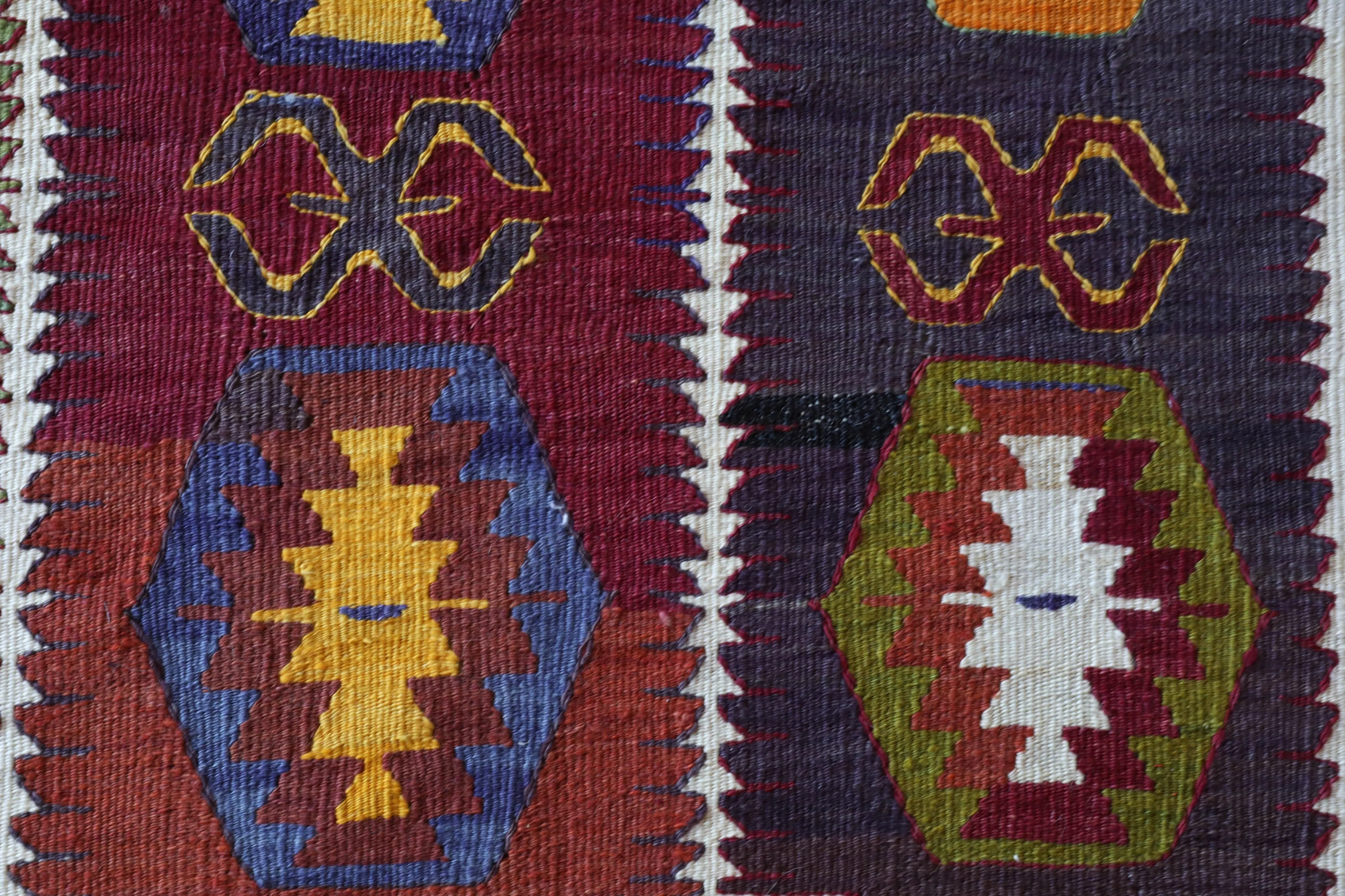 Vintage Antalya Barak Kilim Rug 5'5"x9'3"