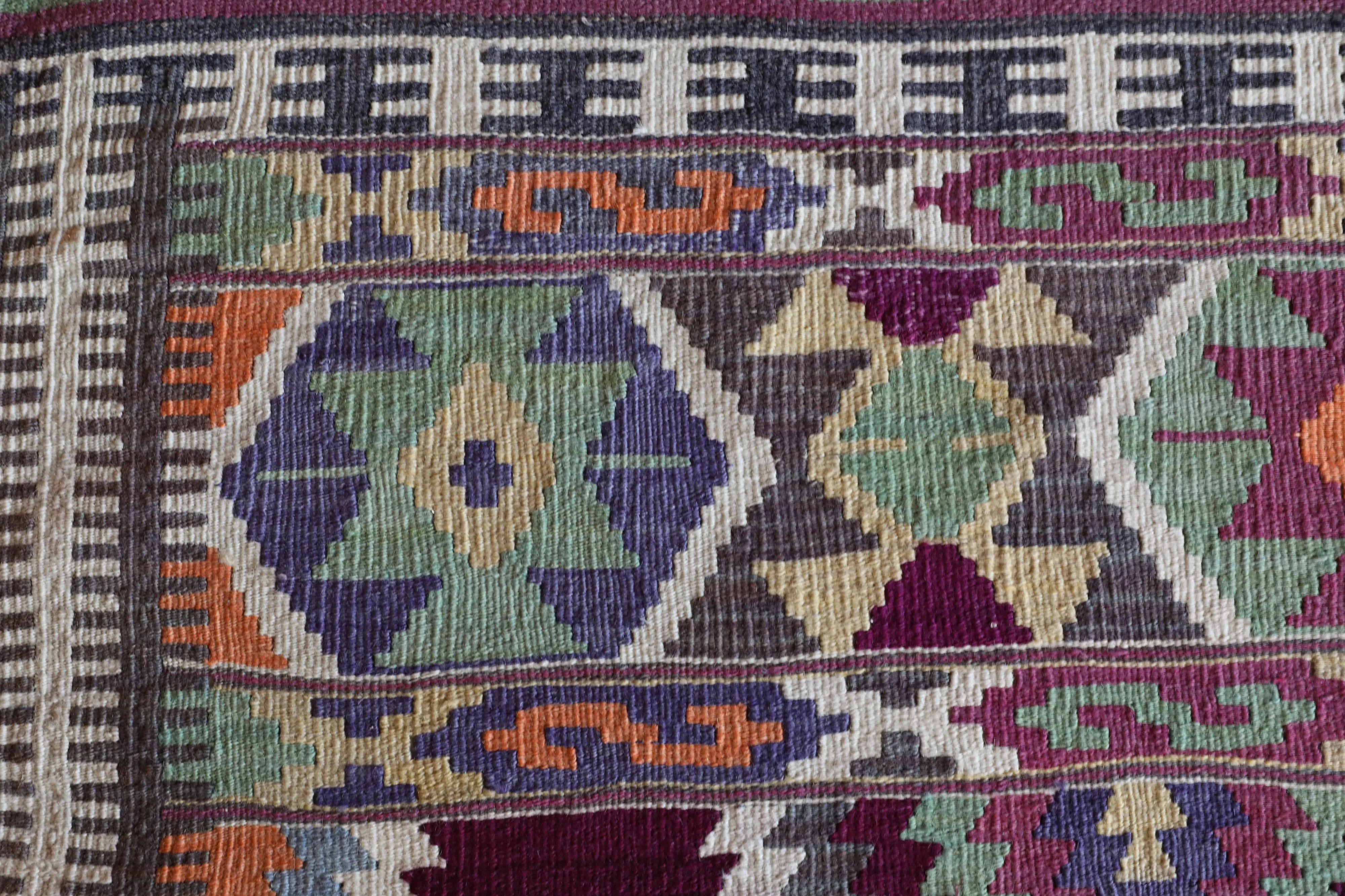 Vintage Antalya Barak Kilim Rug 5'9"x8'2"
