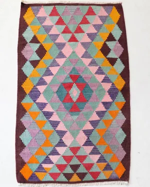 Vintage Antalya Kilim Rug 3'3"x4'9"