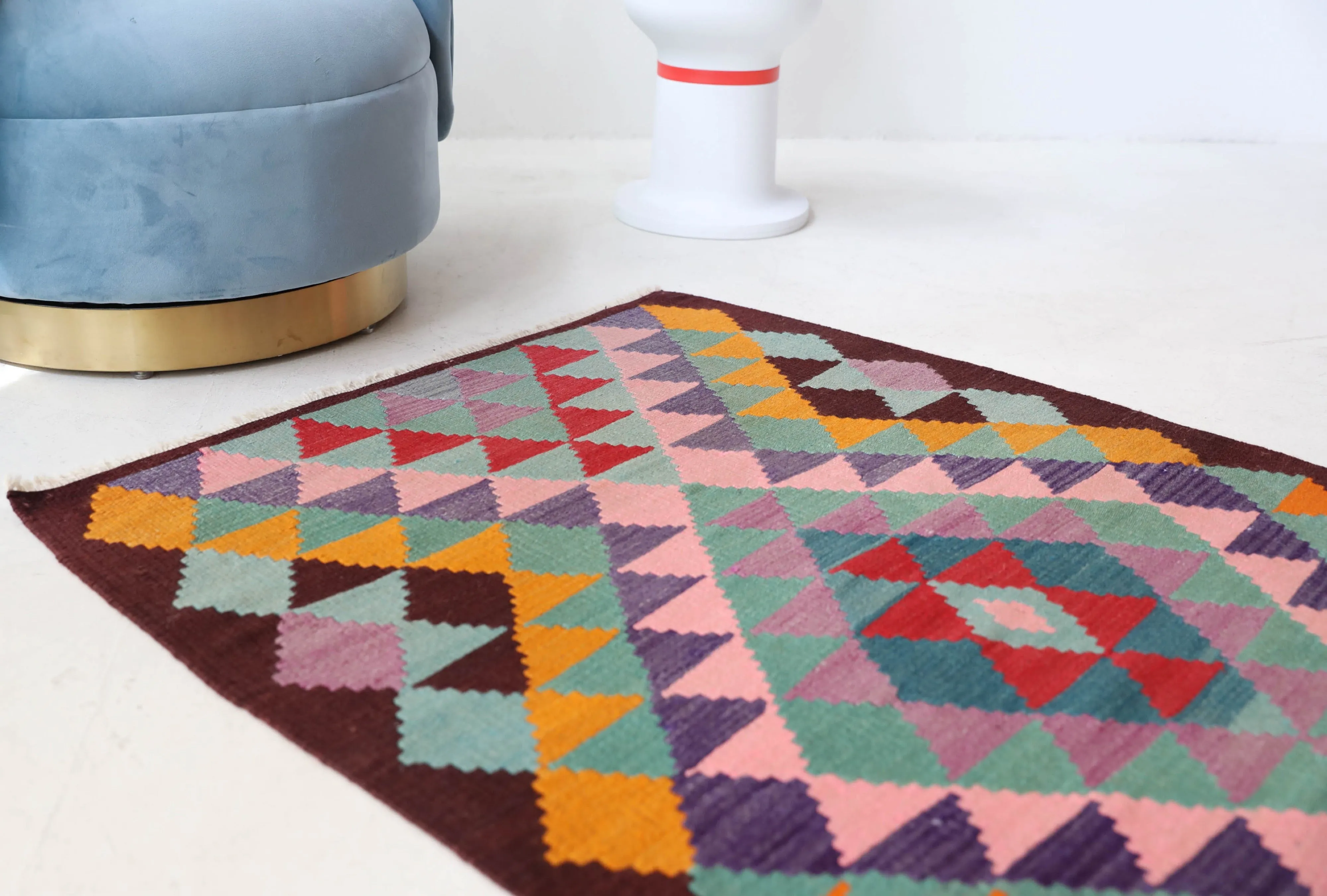 Vintage Antalya Kilim Rug 3'3"x4'9"
