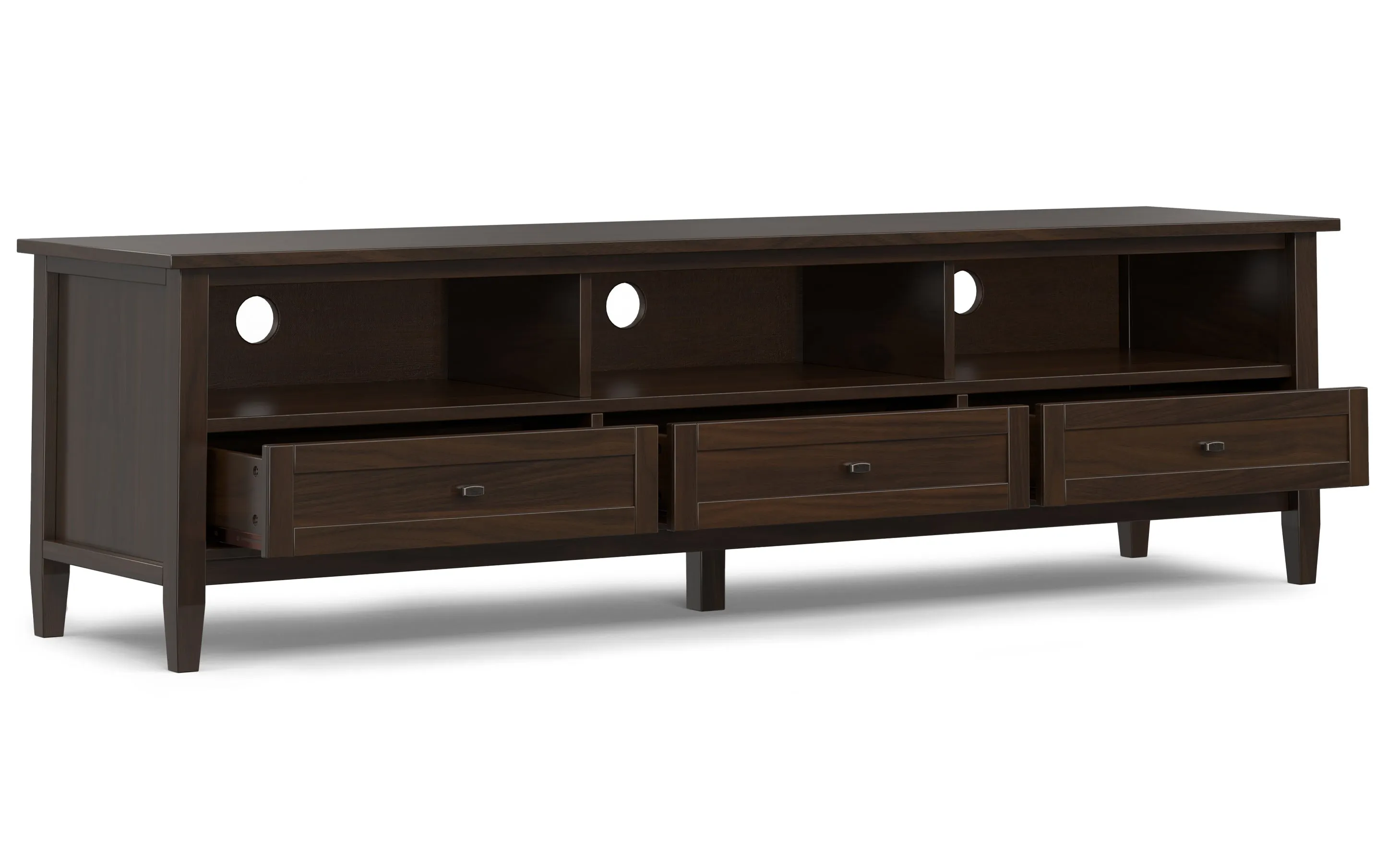 Warm Shaker 72 inch Low TV Media Stand