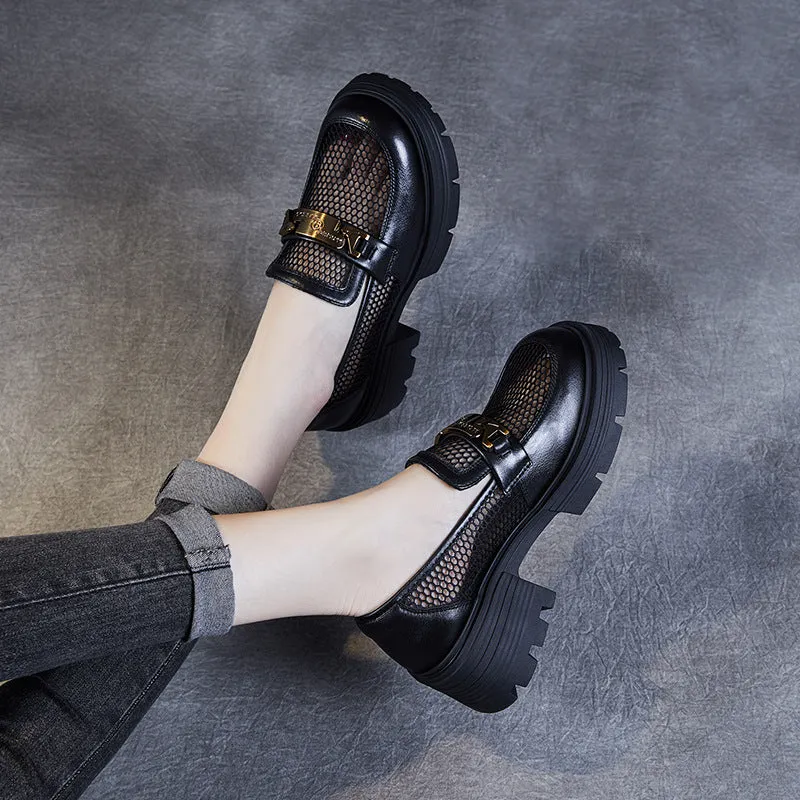 Women Summer Stylish Hollow Mesh Loafers