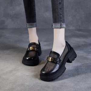Women Summer Stylish Hollow Mesh Loafers