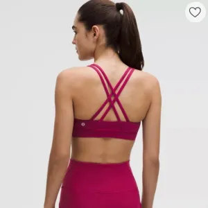 Women's pink sports bra lululemon