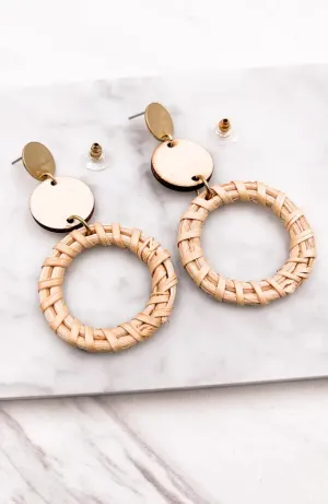 WOVEN HOOP EARRINGS