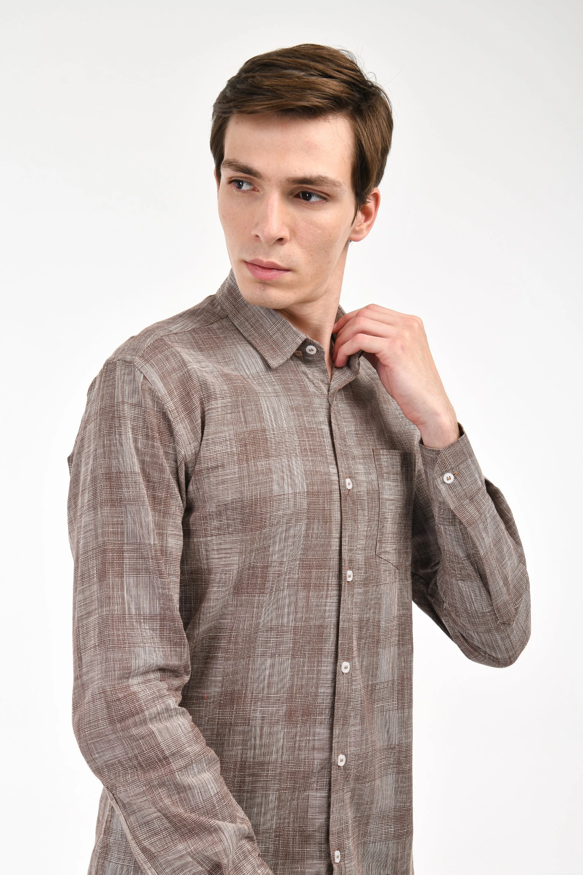 Woven Plaid Shirt
