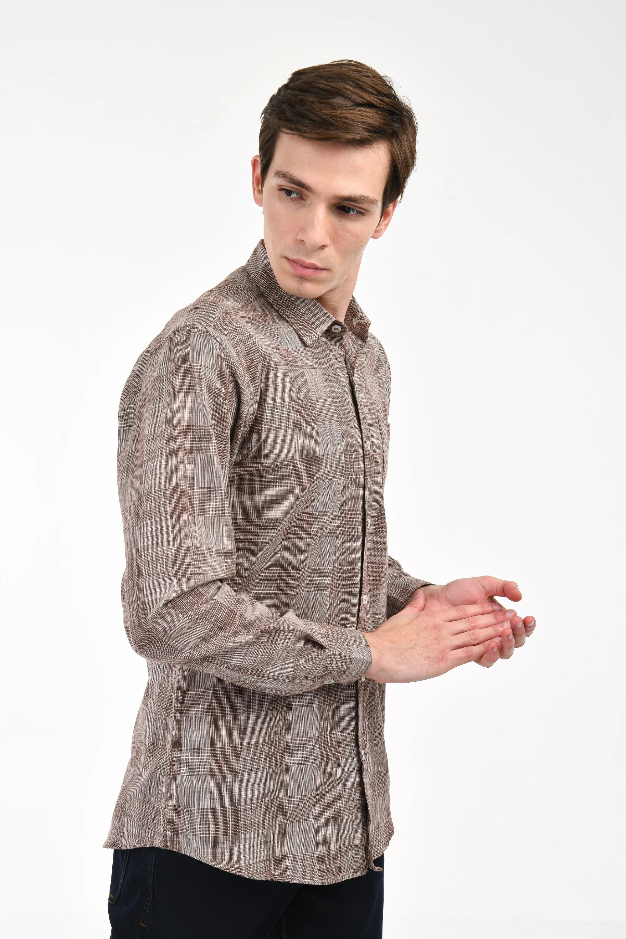 Woven Plaid Shirt