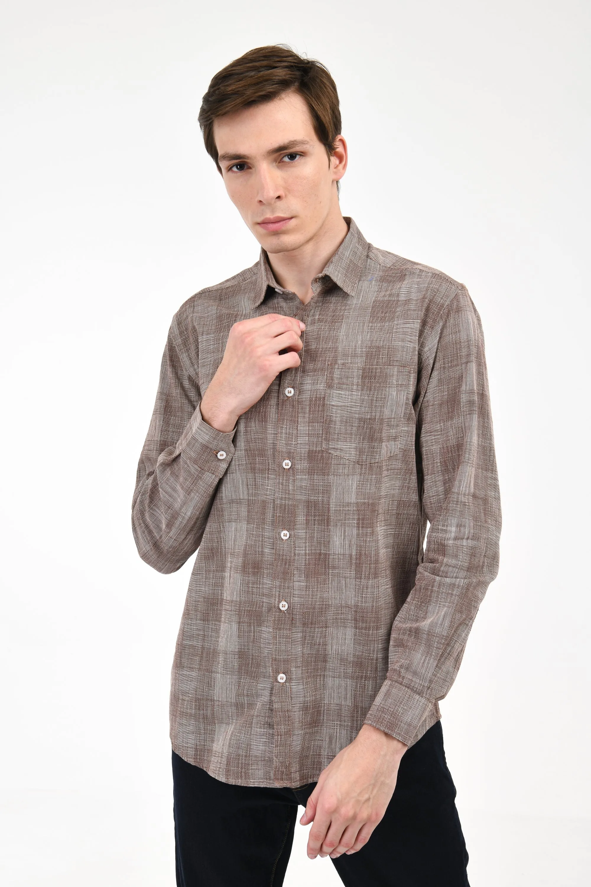 Woven Plaid Shirt