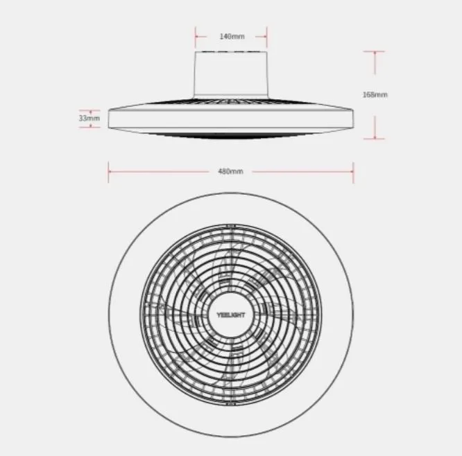 Yeelight 61W Fixed Ceiling Light Fan DC Inverter